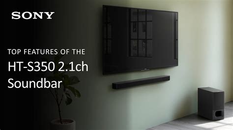 Sony | HT-S350 2.1ch Bluetooth® Soundbar Overview - YouTube