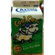 Crystal Cool Cow, Low Fat Milk: Calories, Nutrition Analysis & More | Fooducate