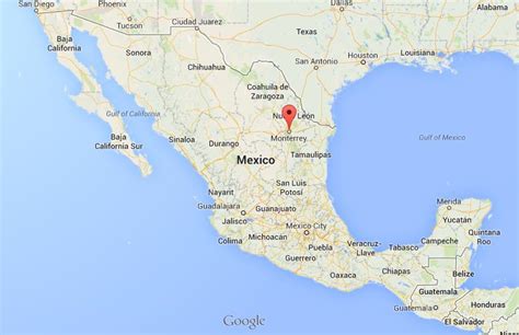 Monterrey on Map of Mexico - World Easy Guides