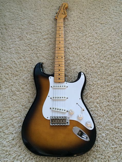 Fender JV Squier 57 Vintage Stratocaster 1982 Two Tone Sunburst Guitar