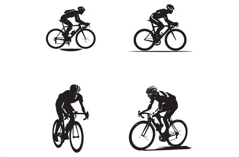 bicycle silhouette vector, Black Bicycle Vector 38010698 Vector Art at ...