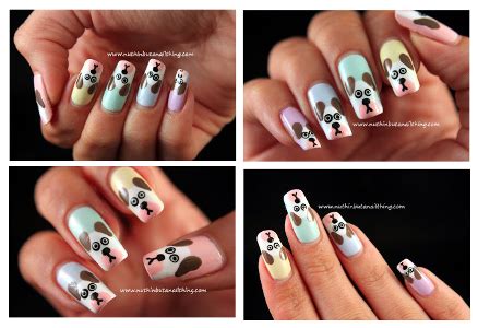 Cute Dog Nail Art Tutorial | AmazingNailArt.org