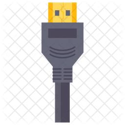 Displayport Icon - Download in Flat Style