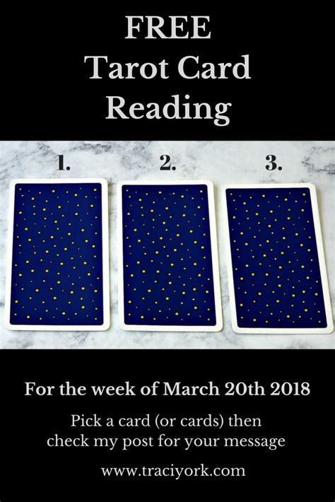 Free Tarot Card Reading for the Week of March 20th 2018 - Traci York