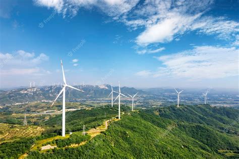 Premium Photo | Wind Turbines Windmill Energy Farm