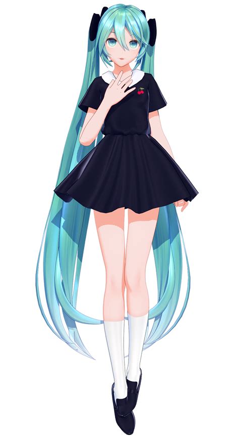 [MMD Model Dl!] YYB Black Dress Miku by paprika1423 on DeviantArt