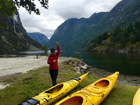 Kayaking The Naeroyfjord In Norway - Two For The World