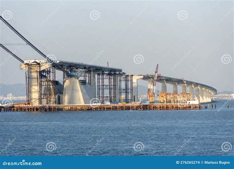 Construction Site of the Hong Kong Zhuhai Macau (Macao) Bridge at Day ...