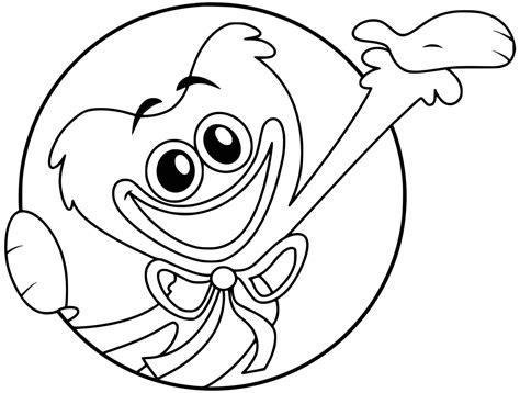 Huggy Wuggy Spiderman Coloring Page