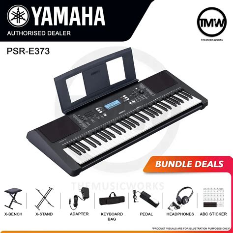 Yamaha PSR-E373 61-Key Portable Keyboard Piano | TMW