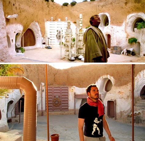 comparison shot of "Lars Homestead" interior from "A New Hope" - Star Wars Locations