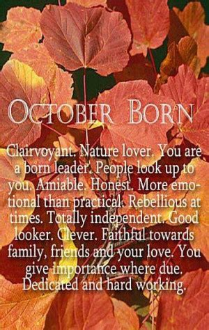 October Birthday Quotes. QuotesGram