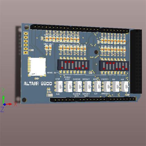 Altair 8800 front panel Ardiuno shield | Hackaday.io