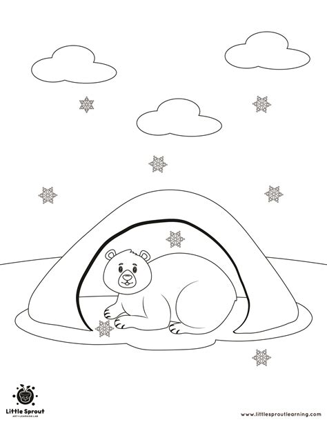 Coloring Pages Hibernating Animals