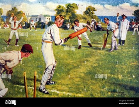 School cricket match hi-res stock photography and images - Alamy