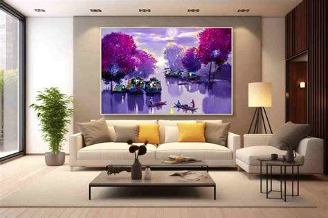 landscape painting watercolor nature wall art