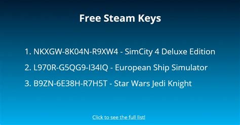 70+ Free Steam Keys - Followchain