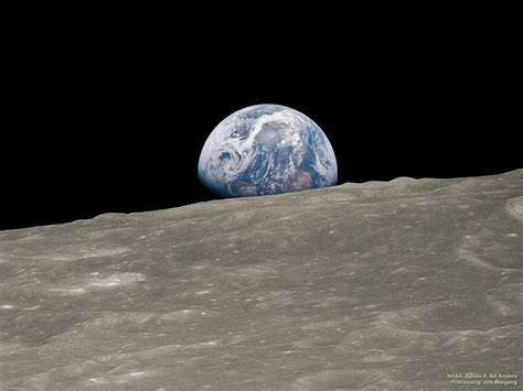 Nasa Earthrise From Moon
