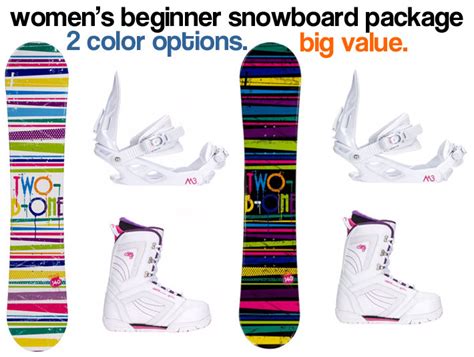 2B1 Women's Beginner Snowboard Package - 50% Off