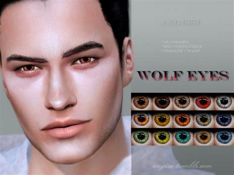 Wolf eyes by ANGISSI at TSR » Sims 4 Updates