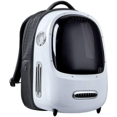 Pet Backpack Cat Travel Backpack Built-in Fan Puppy Lighting Backpack ...