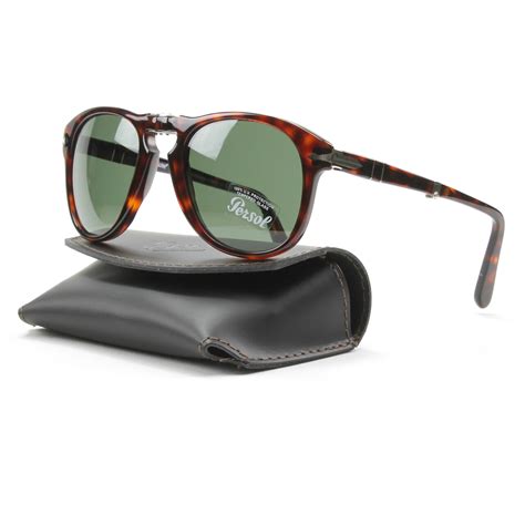 Persol 714 Folding Sunglasses 24/31 Brown Havana, Grey Crystal Lens PO0714 52mm | eBay