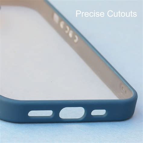 Dark Blue Metal Safe Transparent Case for Apple iphone 15 Pro – The Hatke