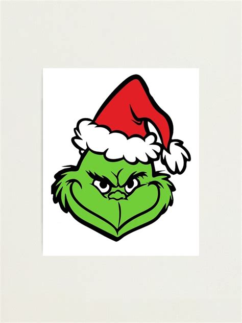 "Grinch Gesicht, Grinch, Weihnachten Grinch Gesicht, Grinch Clipart, Grinch Lächeln" Fotodruck ...