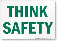 Think Safety Sign