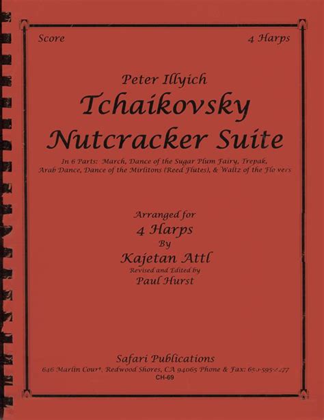 Harp Sheet Music: Nutcracker Suite (4 harps) by TCHAIKOVSKY, P./ATTL/HURST