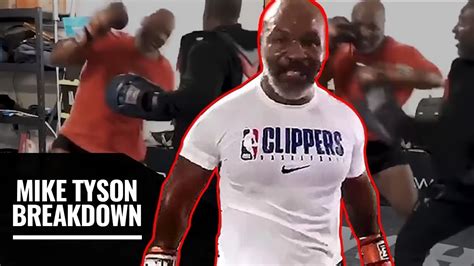 Mike Tyson training breakdown, How he gets power aged 53 - YouTube