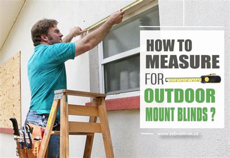 How to Measure for Outside Mount Blinds? - https://www.zebrablinds.ca ...