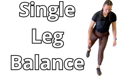 Single Leg Balance Exercises (Physical Therapy Progression) - YouTube