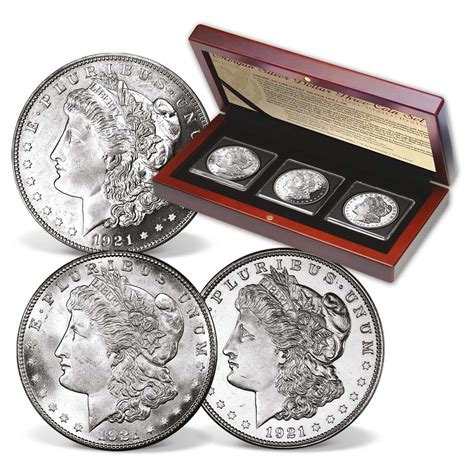 1921 Morgan Silver Dollar Mint Mark Set | American Mint