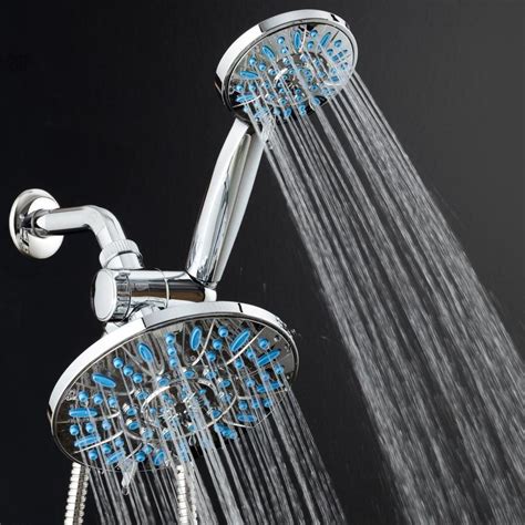 AquaDance Chrome 30-Spray Rain Shower Head and Handheld Shower combo at ...