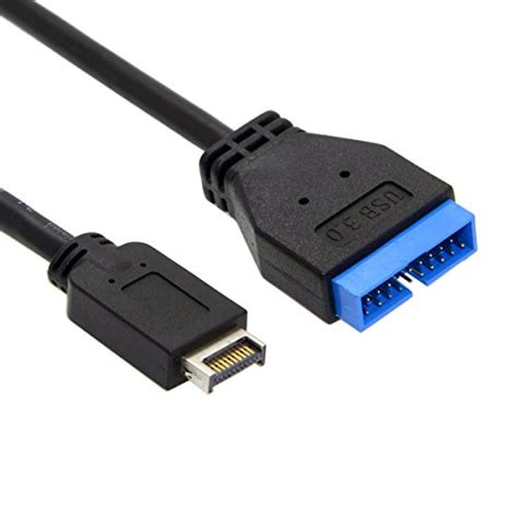 Cablecc USB 3.1 Front Panel Header to USB 3.0 20Pin Header Extension ...