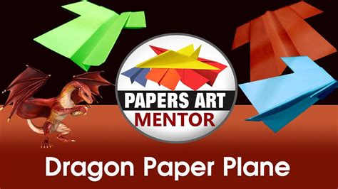 How to make Amazing 🚀 Dragon Paper Airplane Origami Fast Fly Long Distance - YouTube