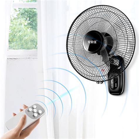 17 Inch Digital Wall Mount Fan - Remote Control Included - 3 Speed ...