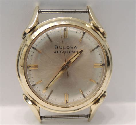 Solid 14K Gold Bulova Accutron Wrist Watch, Men's Vintage 14kt, SOLD on ...