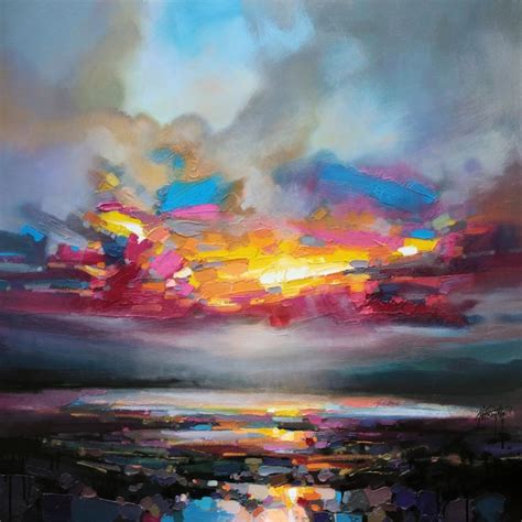 Colorful Reinterpretations of Cloudy Scottish Landscapes