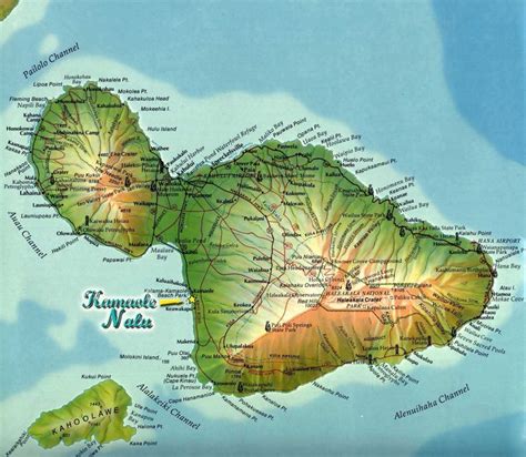 Map of Maui | Maui map, Island map, Maui hawaii