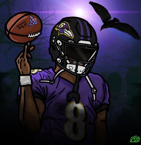 Lamar Jackson | Baltimore ravens crafts, Ravens football, Lamar jackson