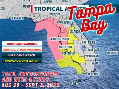 Tampa Bay tech, entrepreneur, and nerd events list (Week of Monday, August 28, 2023) - Hurricane ...