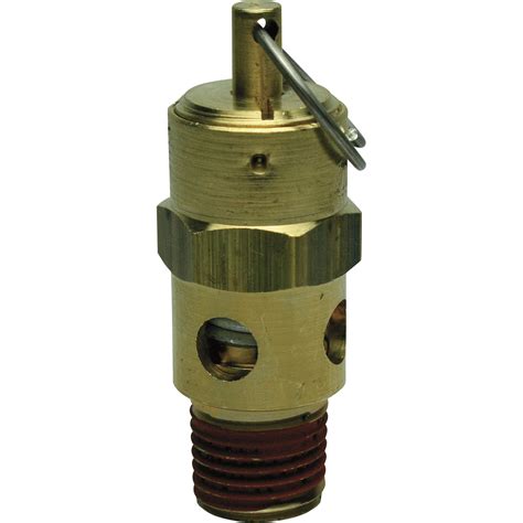 Midwest Control ASME Safety Valve — 1/4in., 125 PSI, Model# ST25-1A125 | Air Compressor Valves ...