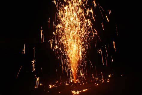 Sparkling Fireworks Cone Free Stock Photo - Public Domain Pictures