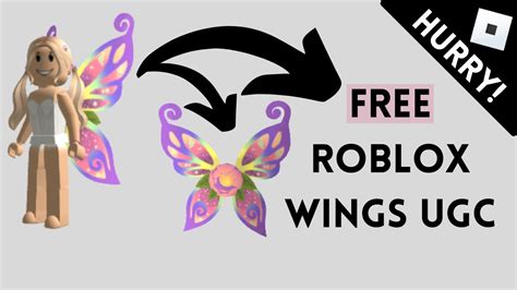 [HURRY] FREE ROBLOX WINGS UGC - YouTube