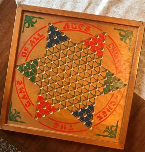 Wonderful Wooden Chinese Checker Board Chinker-Chek The image 9 | Chinese checkers board ...