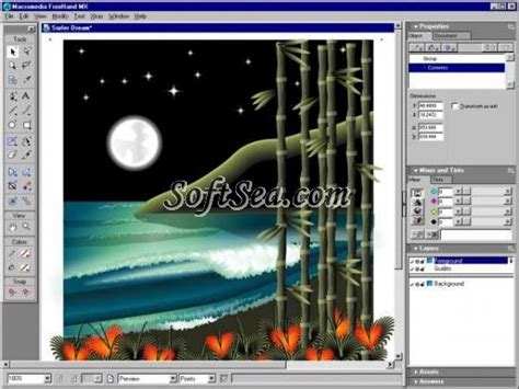 Macromedia FreeHand MX Screenshot