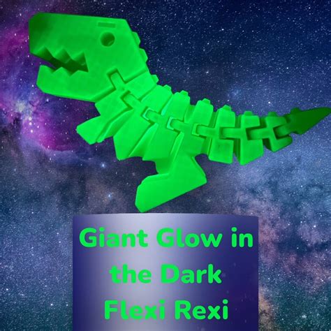 Flexi-rexi's various Sizes & Colors Including a GIANT Glow in the Dark Version - Etsy