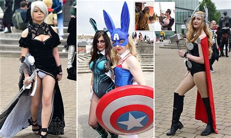 Thousands of cosplay fans swoop in for London's comic con | Daily Mail ...